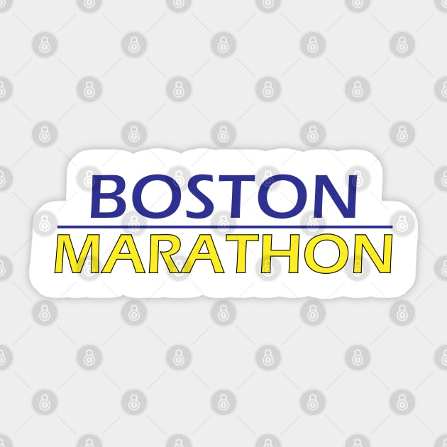 Boston Marathon Sticker by ADD T-Shirt